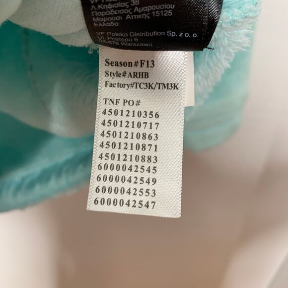 The North Face women's frosty blue Oso hoodie faux fur fleece zip up jacket XS - Picture 11 of 13